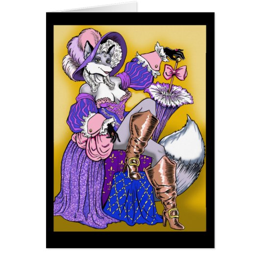 Marie Antoinette Fox Card (Front)