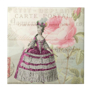 Marie Antoinette French Accent Ceramic Tile