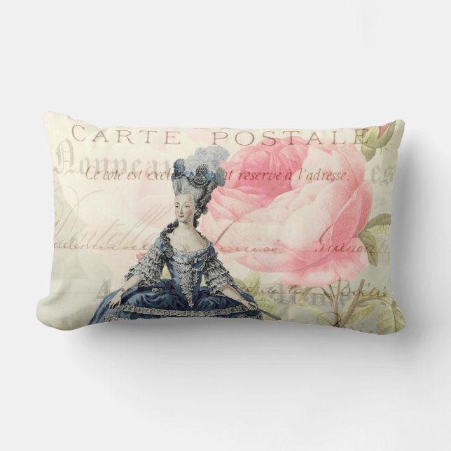 Marie Antoinette French Accent Lumbar Pillow (Front)