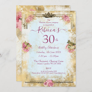 Marie Antoinette French inspired shabby Invitation