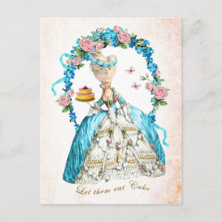 Marie Antoinette,French,Let them eat cake,postcard Postcard
