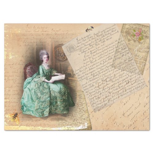 Marie Antoinette French Letters Tissue Paper