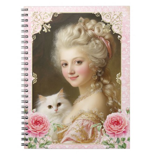 Marie AntoinetteFrenchPariscatportraitnotes Notebook