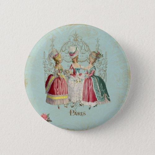 Marie Antoinette French Paris Ladies Button