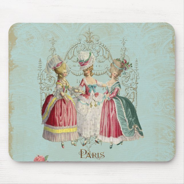 Marie Antoinette French Paris Ladies Mouse Pad (Front)