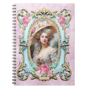 Marie Antoinette,French,Paris,portrait,roses メモ帳 Notebook