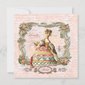 Marie Antoinette French Script and Pink Roses (Front)