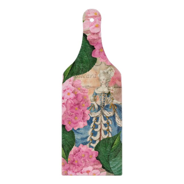 Marie Antoinette Glass Cutting Board Paddle (Front)