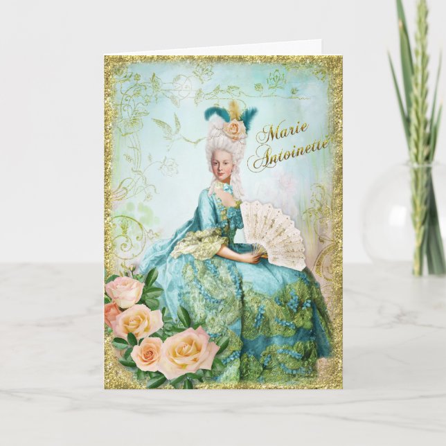 Marie Antoinette  Greeting Card Emerald garden (Front)