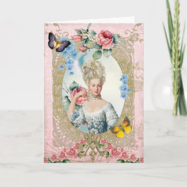 Marie Antoinette Greeting Card Rose of Versailles