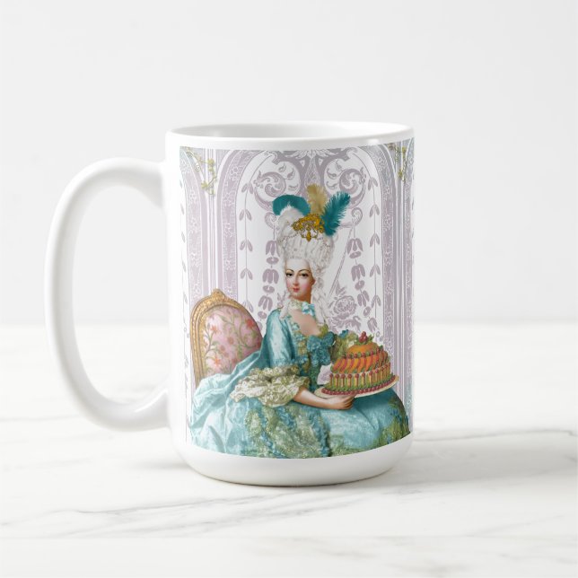 Marie Antoinette in Aqua Coffee Mug (Left)