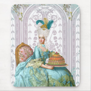 Marie Antoinette in Aqua Mouse Pad