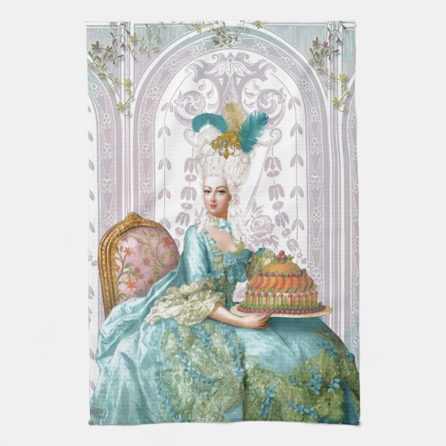 Marie Antoinette in Aqua Towel (Vertical)