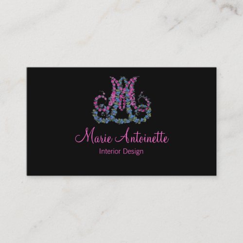 Marie Antoinette in Flowers ~ Business Cards