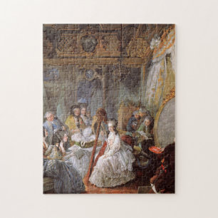Marie Antoinette In Her Chamber At Versailles Jigsaw Puzzle