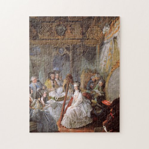 Marie Antoinette In Her Chamber At Versailles Jigsaw Puzzle