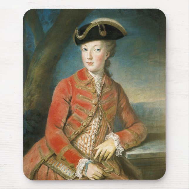 Marie Antoinette in Hunting Attire by Krantzinger Mouse Pad (Front)