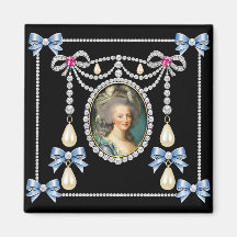 Marie Antoinette Inspired Card Queen of France