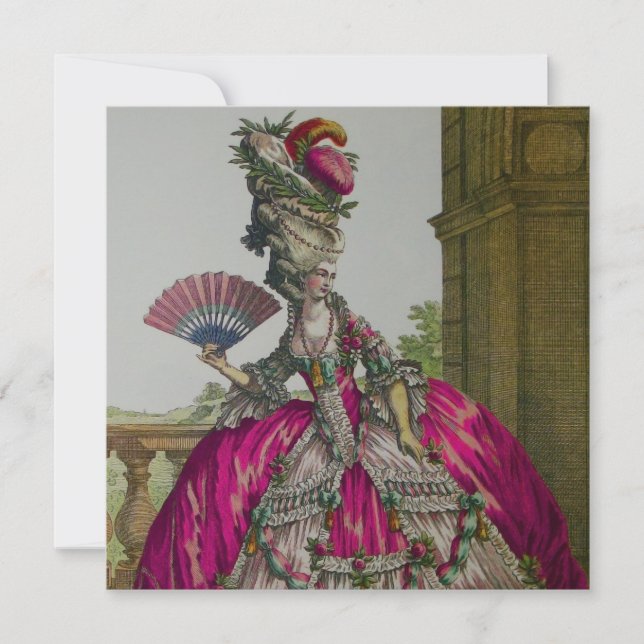 Marie Antoinette ~ Invitations / RSVP (Front)