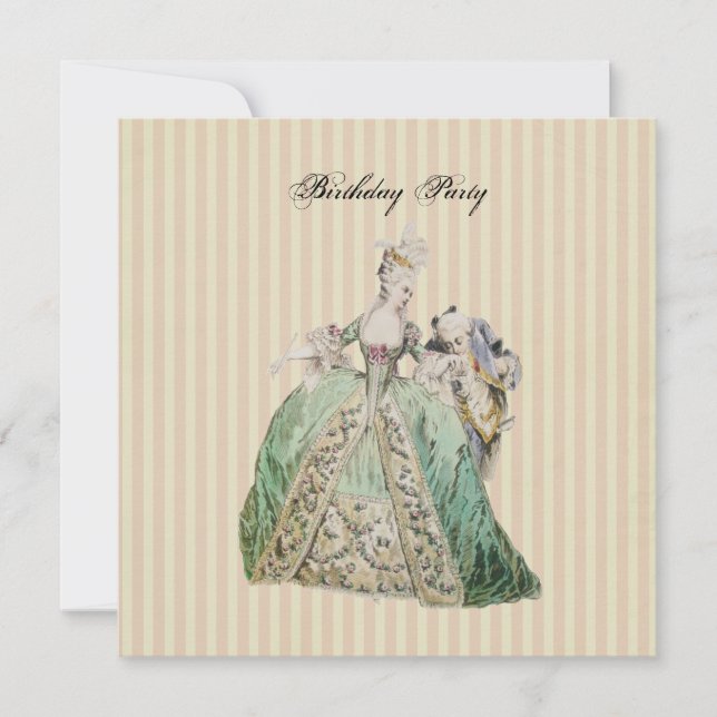 Marie Antoinette ~  Invitations / RSVP #16 (Front)