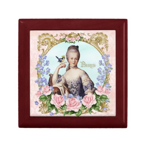 Marie Antoinette Jewelery Box Pink Damask Antonia