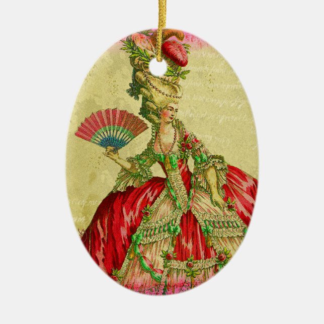 Marie Antoinette Keepsake Ornament (Front)