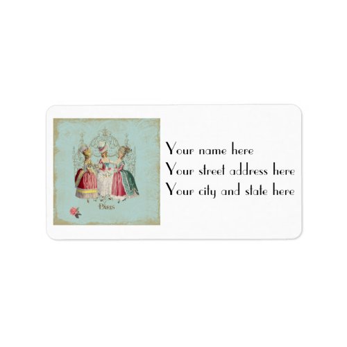 Marie Antoinette Ladies in Waiting Label