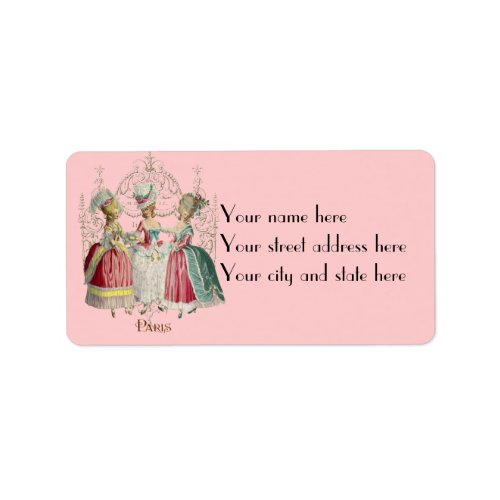 Marie Antoinette Ladies in Waiting Labels