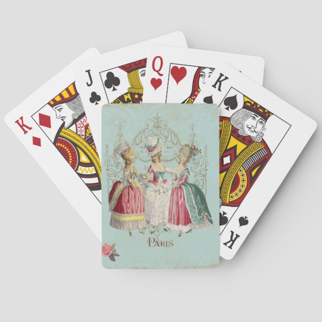 Marie Antoinette Ladies in Waiting Poker Cards (Back)