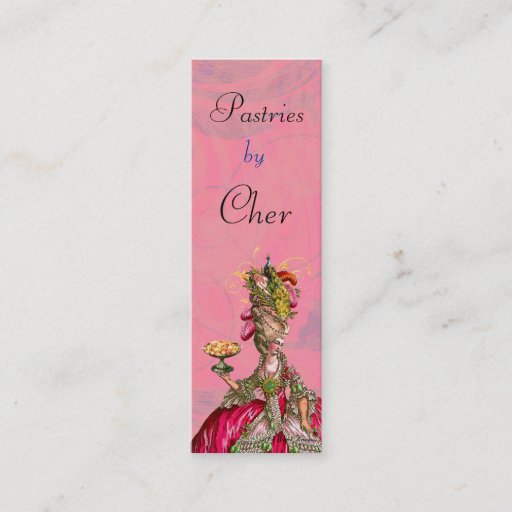 Customizable Marie Antoinette Let Them Eat Cake Business Card