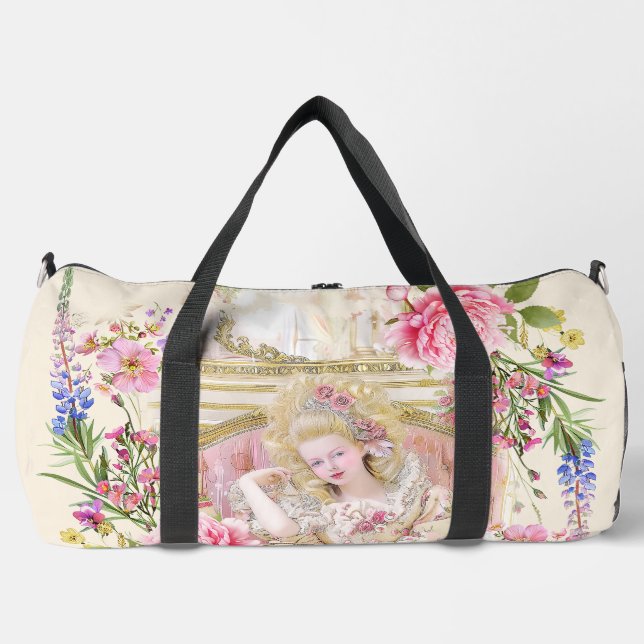 Marie Antoinette let them eat cake duffle Bag (Front)