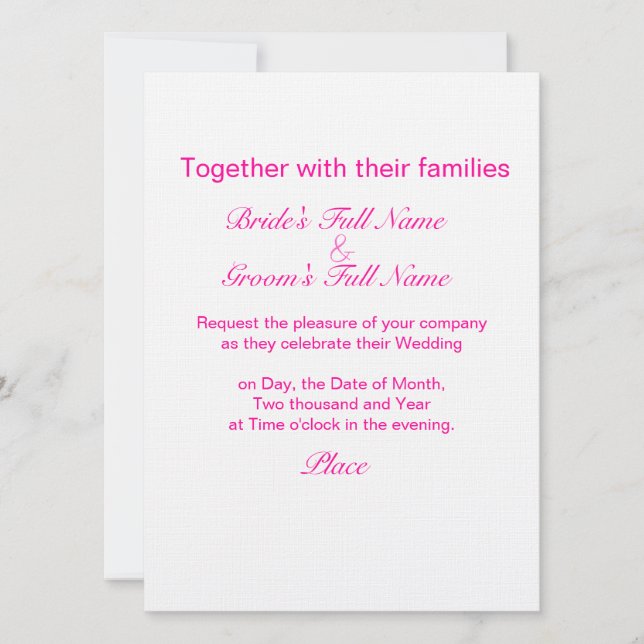 Marie Antoinette Let them Eat Cake Invitation (Front)