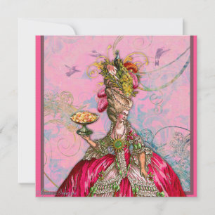 Marie Antoinette Let them Eat Cake Invitation