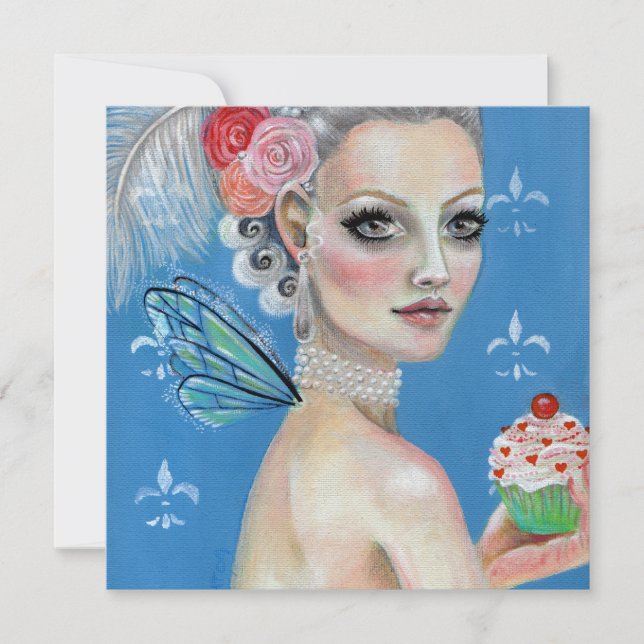 Marie Antoinette Let them eat cake Invitation (Front)