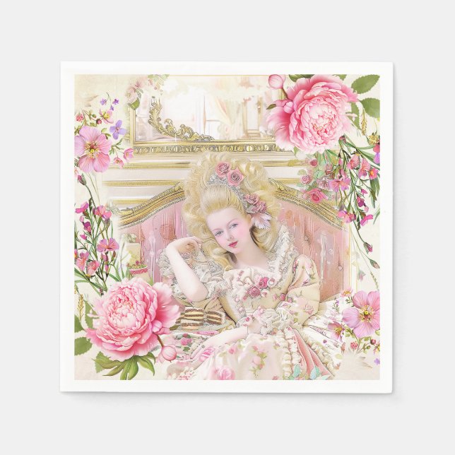 Marie Antoinette let them eat cake Napkins (Front)