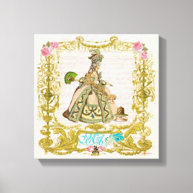 Marie Antoinette Let Them Eat Cake Portrait Canvas (Front)