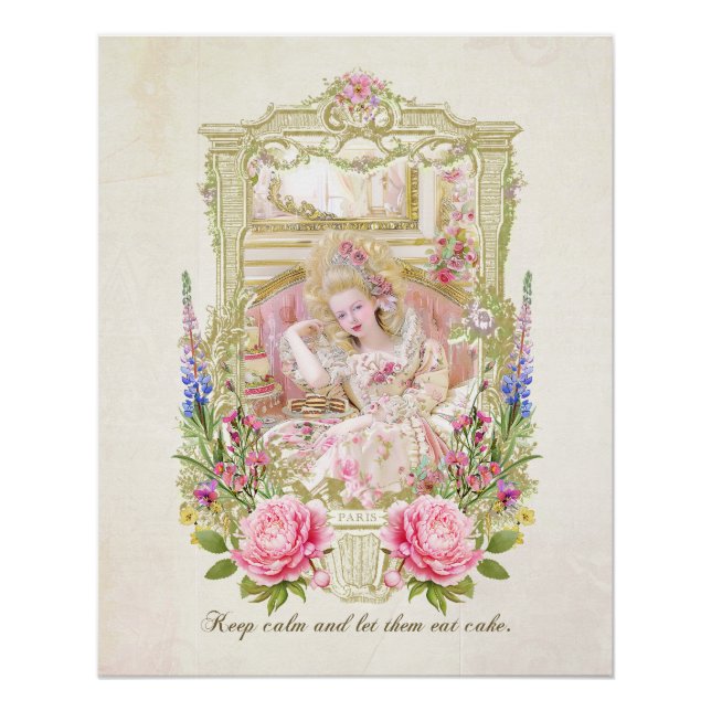Marie Antoinette let them eat cake poster (Front)