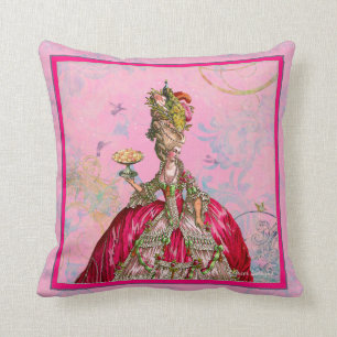 Marie Antoinette Let Them Eat Cake Throw Pillow