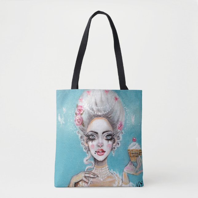 Marie Antoinette Let them eat cupcake Mini Tote Bag (Front)