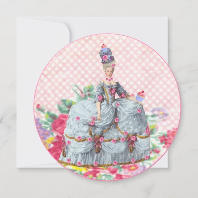 Marie Antoinette Let Us Eat Cake Card (Front)