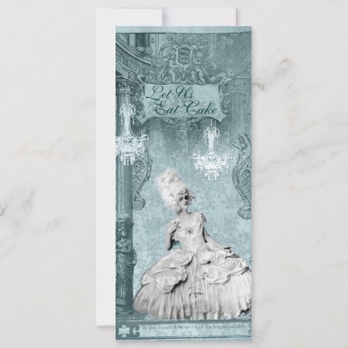 Marie Antoinette Let Us Eat Cake Invitations