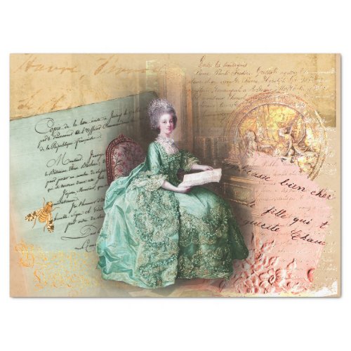 Marie Antoinette Letters Wax Seal Tissue Paper