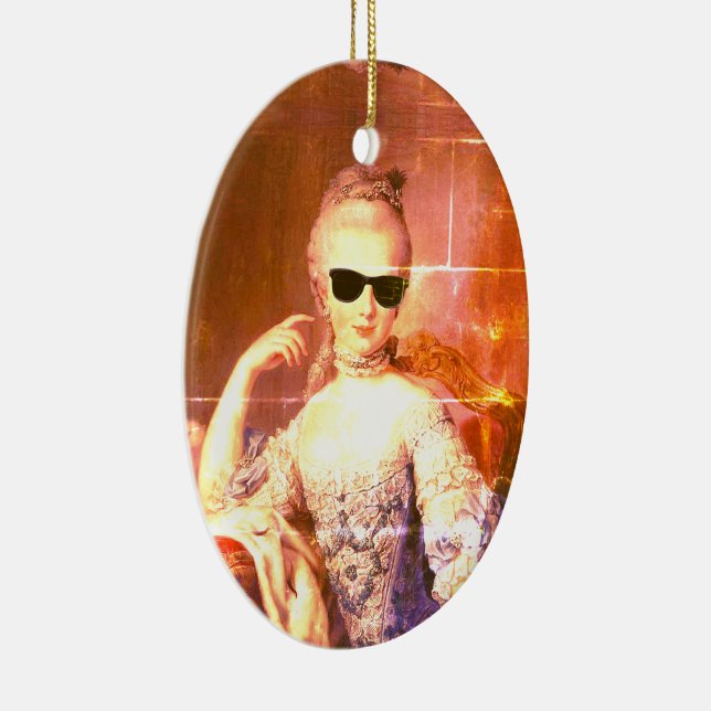 ♥ Marie-Antoinette Marie Antoinette crazy Kitsch ♥ Ceramic Ornament (Right)