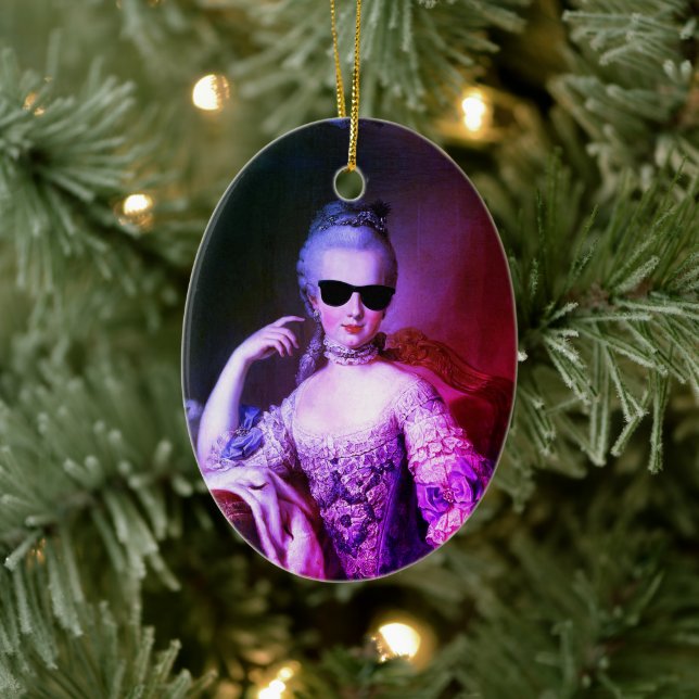 Marie-Antoinette Marie Antoinette crazy Kitsch Ceramic Ornament (Tree)