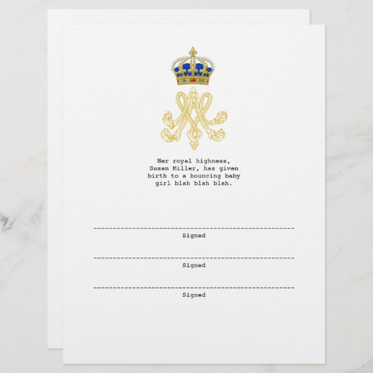 Marie Antoinette Monogram (Front/Back)