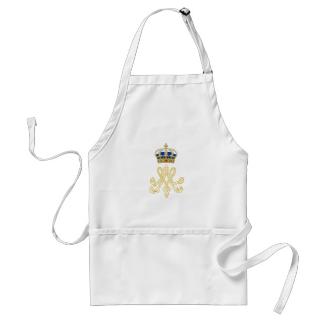 Marie Antoinette Monogram Adult Apron (Front)