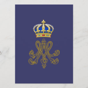 Marie Antoinette Monogram Invitation