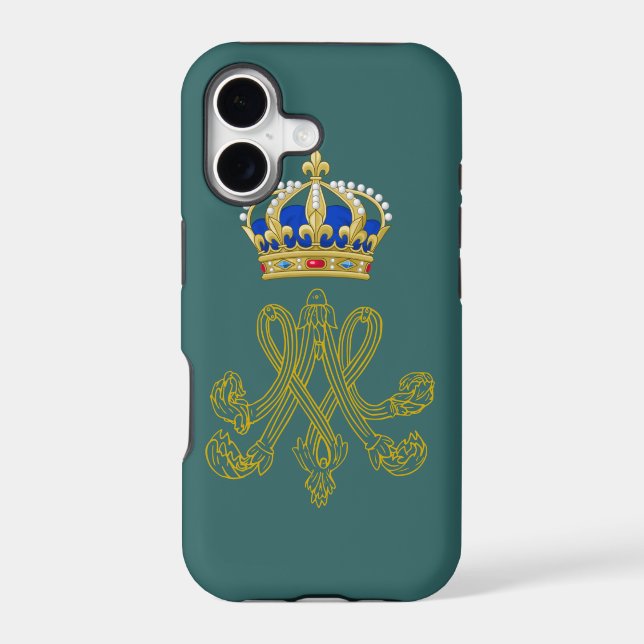 Marie Antoinette Monogram Iphone Case (Back)