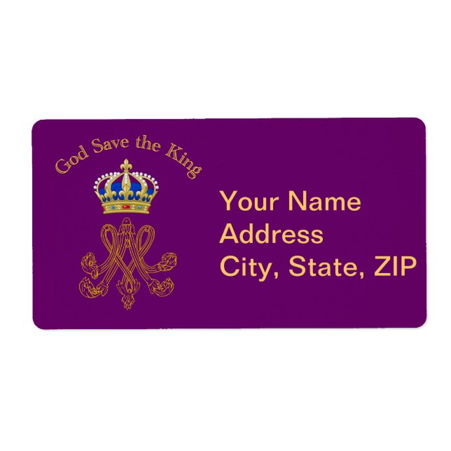 Marie Antoinette Monogram Label (Front)