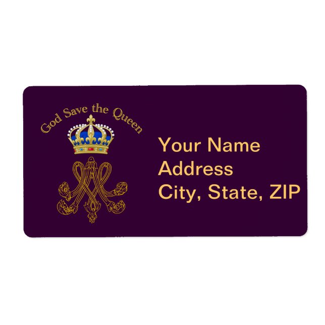 Marie Antoinette Monogram Label (Front)